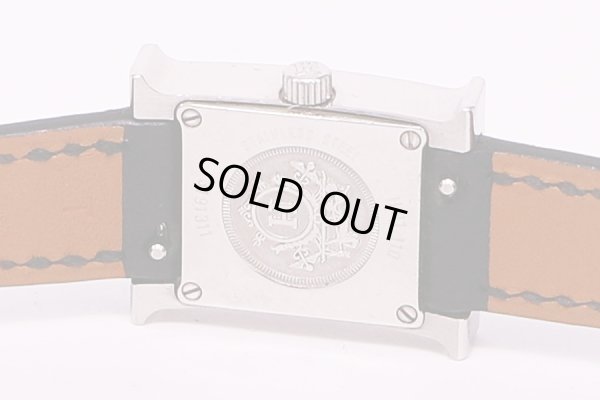 エルメス　Hウォッチ　HH1.110　白文字盤　裏面拡大