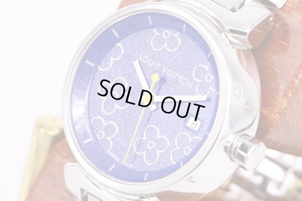 ルイ・ヴィトン　タンブール　Q121B　紫文字盤　サイド拡大