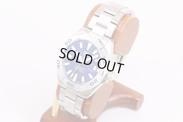 タグホイヤー　アクアレーサー　WBD2112　キャリバー5　紺文字盤　サイド