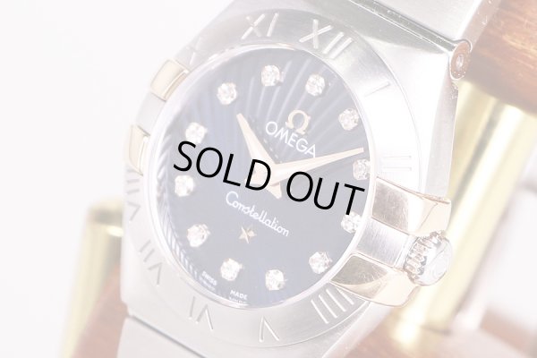 オメガ　コンステレーション　123.20.24　紺文字盤12P　サイド拡大