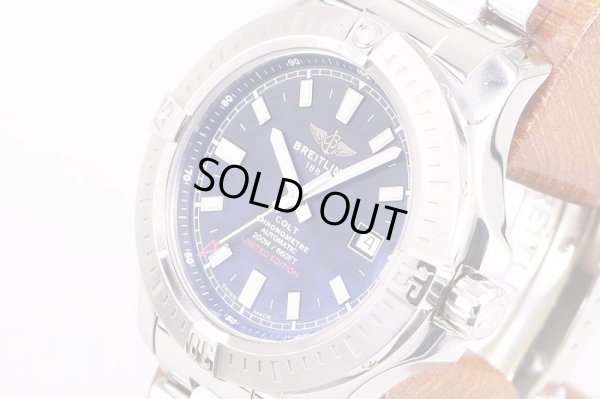 ブライトリング　コルト　A17388　限定296/400　黒文字盤　サイド拡大