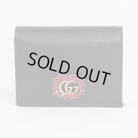 グッチ　GGマ・モントクリスタルサイフ　ブラック