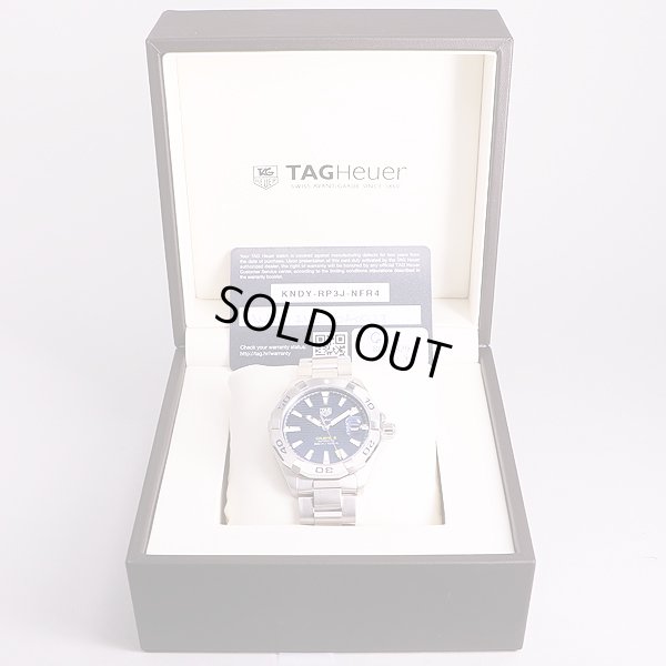 タグホイヤー　アクアレーサー　WBD2112　キャリバー5　紺文字盤　箱