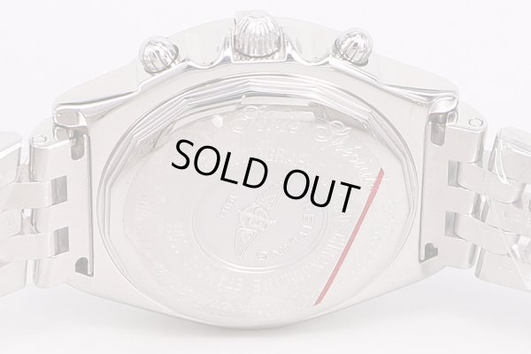 ブライトリング　クロノマット　A13352　日本限定　白／青シェル文字盤　裏面拡大