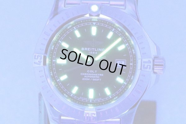 ブライトリング　コルト　A17388　限定296/400　黒文字盤　ライト
