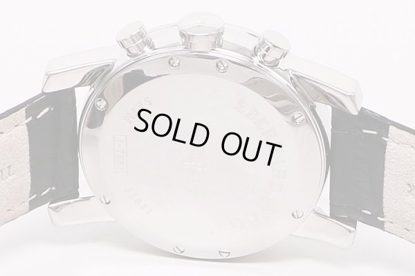 エベラール　クロノ４　ラウンド　青文字盤　裏面拡大