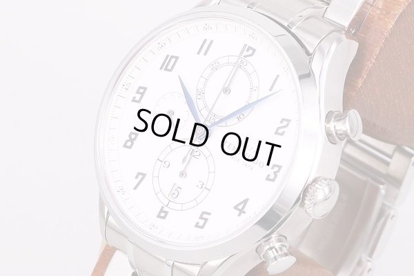 天賞堂　ヒストリカルクロノグラフ　ＨＴＲ０２ＳＳ・ＬＥ　白文字盤　サイド拡大