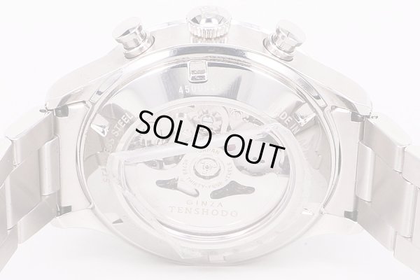 天賞堂　ヒストリカルクロノグラフ　ＨＴＲ０２ＳＳ・ＬＥ　白文字盤　裏面拡大