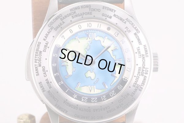 ワールドタイムミニッツリピーター　クロワゾネ青文字盤　表面