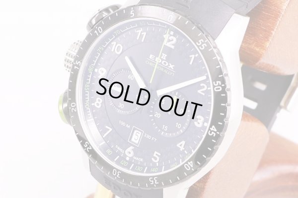 エドックス　クロノラリー１　１０３０５　ダカール限定　黒文字盤　サイド拡大