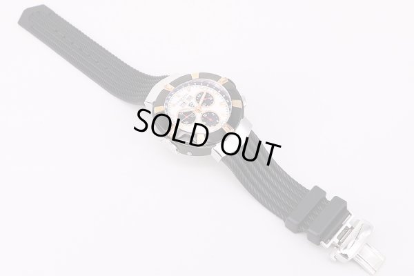 シャリオール　セルティカ　クロノ　ＣＥＬＴ４４　シェル文字盤　ラバーベルト状態　表面