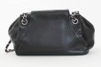 シャネル　ショルダーバッグ　黒　SIV金具　裏面