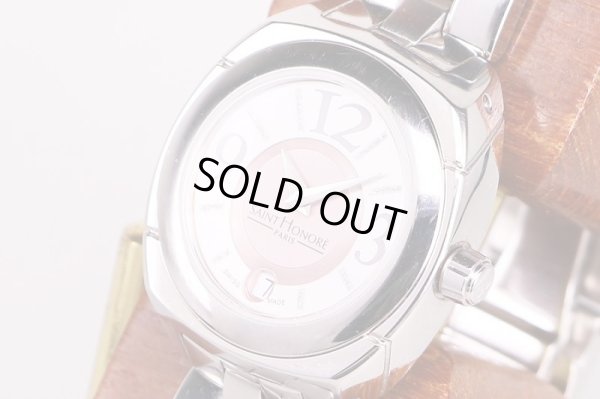 サントノーレ　オスマンクラシック　銀／ピンク文字盤　サイド拡大