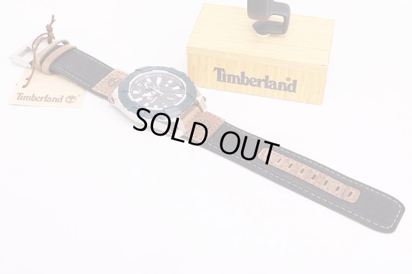 ティンバーランド　13331J　黒文字盤　プラベゼル　革ベルト状態表面