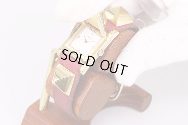 エルメス　メドール　白文字盤　サイド(2)