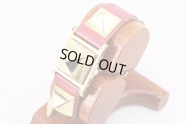 エルメス　メドール　白文字盤　サイド