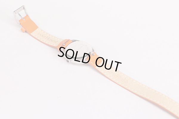 サントノーレ　カリスマ　銀文字盤　革ベルト状態裏面