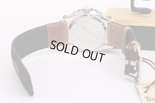 ティンバーランド　13331J　黒文字盤　プラベゼル　革ベルト