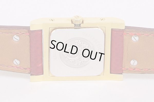 エルメス　メドール　白文字盤　裏面拡大