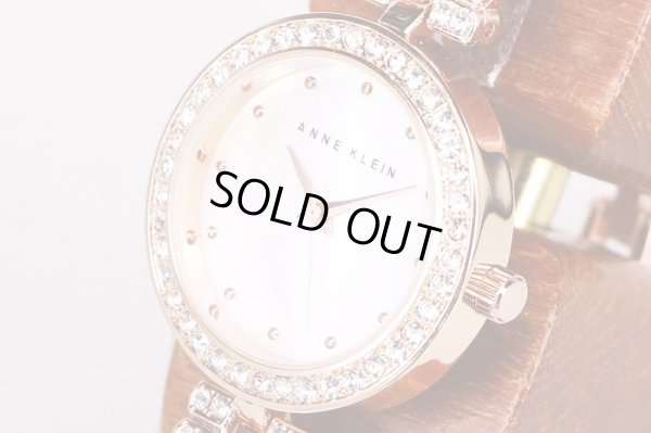 アンクライン　AK1470B　シェル文字盤　ラインストーンベゼル　サイド拡大