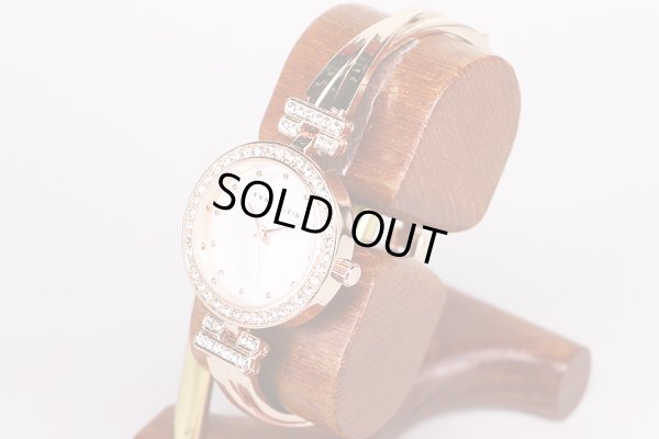 アンクライン　AK1470B　シェル文字盤　ラインストーンベゼル　サイド