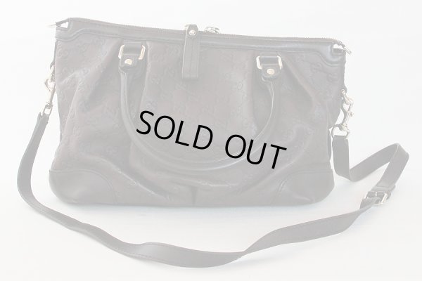 グッチ　ハンドバック(2WAY)　247902　こげ茶　裏面