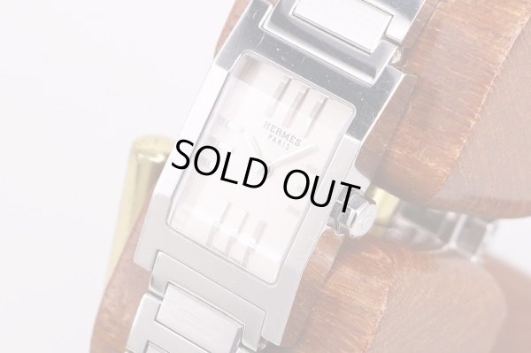 エルメス　タンデム　TA1.210　銀文字盤　サイド拡大