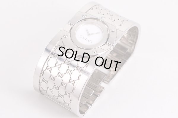 グッチ　トワール　YA112　シェル文字盤　表面