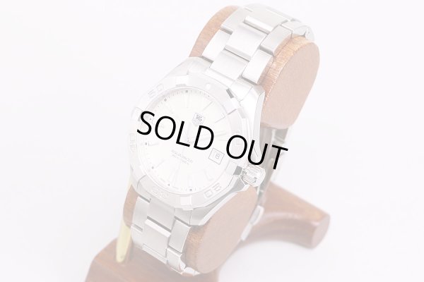 タグホイヤー　アクアレーサー　WAY1111　白文字盤　サイド