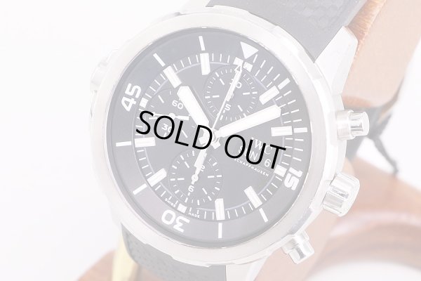 IWC　アクアタイマー　クロノ　IW376803　黒文字盤　サイド拡大