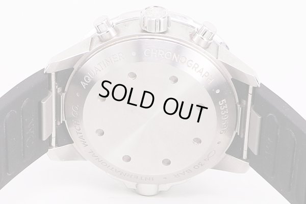 IWC　アクアタイマー　クロノ　IW376803　黒文字盤　裏面拡大