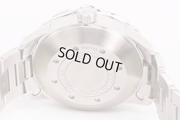 IWC　アクアタイマー2000　IW356805　白文字盤　裏面拡大