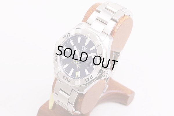 タグホイヤー　アクアレーサー　WAY2010　黒文字盤　サイド