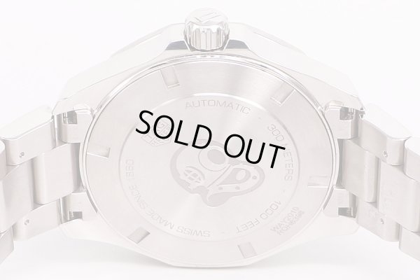 タグホイヤー　アクアレーサー　WAY2010　黒文字盤　裏面拡大