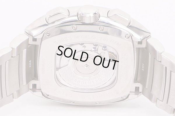 ブシュロン　MEC　クロノグラフ　WA006202　黒文字盤　裏面拡大