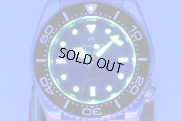 セイコー　グランドセイコー　SBGX337　9F61-0AL0　ダイバー　青文字盤　ライト