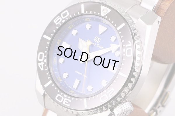 セイコー　グランドセイコー　SBGX337　9F61-0AL0　ダイバー　青文字盤　サイド拡大