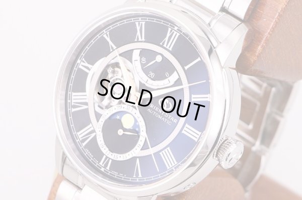 オリエント　メカニカルムーンフェイス　RK-AM0008B　黒文字盤　限定　サイド拡大