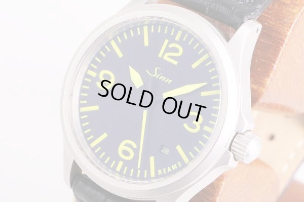 ジン　656bpr　黒文字盤　黄色インデックス　ビームス限定　サイド拡大