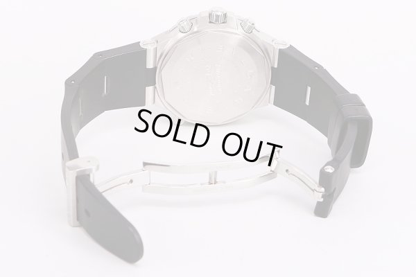 ブルガリ　ディアゴノ　GMT40S　銀文字盤　ラバーベルト