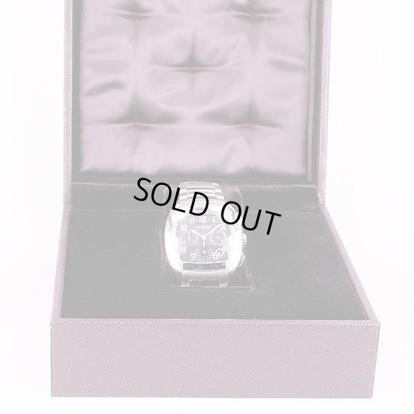 ブシュロン　MEC　クロノグラフ　WA006202　黒文字盤　箱