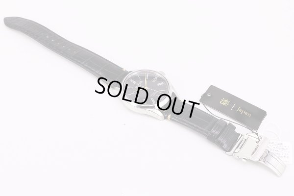 セイコー　プレサージュ　SARX029　9Ｆ61-0ＡL0　黒漆文字盤　革ベルト状態　表面