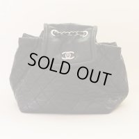 シャネル　２ＷＡＹショルダーバック シルバー金具　黒