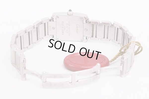 カルティエ　タンクフランセーズＳＭ　白文字盤　ブレス