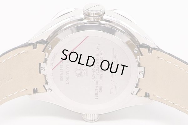 タグホイヤー　SLR　CAG2110　クロノグラフ　黒文字盤　裏面拡大