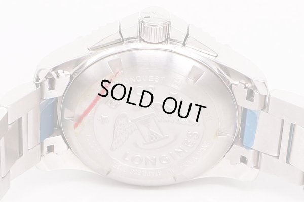 ロンジン　ハイドロコンクエスト　クロノ　L3.651.4　黒文字盤　裏面拡大