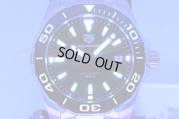 タグホイヤー　アクアレーサー　WAY111A　黒文字盤　ライト