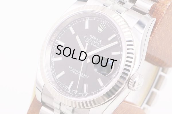 ロレックス　116234　579717JO（ランダム）　黒文字盤　サイド拡大