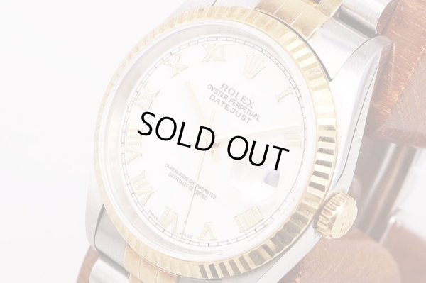 ロレックス　16233　T680153　白ローマ文字盤　サイド拡大