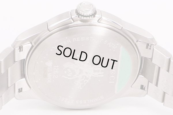 グッチ　Ｇタイムレス　クロノ　126.2　黒文字盤　蜂　裏面拡大